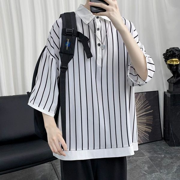 2020 summer new youth popular loose large size printed 3/4 sleeve shirt fashion casual shirt jacket black / white -2xl, White;black
2020 summer new youth popular loose large size printed 3/4 sleeve shirt fashion casual shirt jacket black / white -2xl, White;black