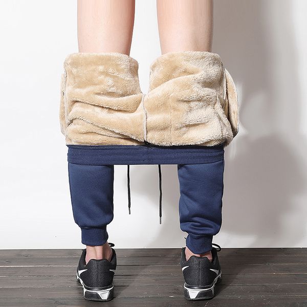 men's winter fleece cashmere velvet thicken pants male warm trousers joggers sweatpants male elastic waist loose long trousers, Black
men's winter fleece cashmere velvet thicken pants male warm trousers joggers sweatpants male elastic waist loose long trousers, Black