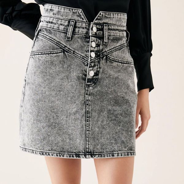 artsnie gray casual short denim women skirt high waist streetwear button pockets jeans boyfriend mini skirts female jupe femme, Black
artsnie gray casual short denim women skirt high waist streetwear button pockets jeans boyfriend mini skirts female jupe femme, Black