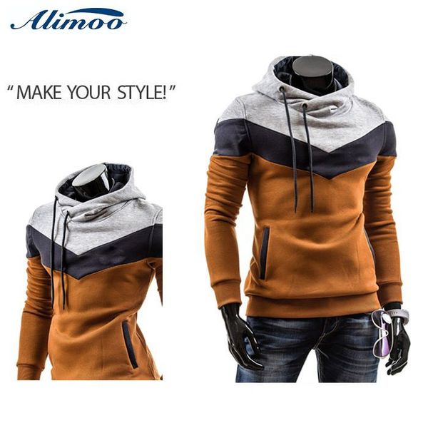 alimoo moleton masculino 2016 autumn slim hoodies men sweatshirt pullover hooded sportswear male patchwork fleece tracksuit, Black
alimoo moleton masculino 2016 autumn slim hoodies men sweatshirt pullover hooded sportswear male patchwork fleece tracksuit, Black