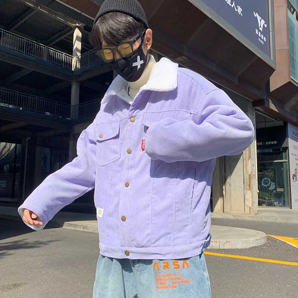 2020 winter jacket men's thick corduroy cotton clothing student coat hong kong wind lamb hair large size couple jacket tide, Black
2020 winter jacket men's thick corduroy cotton clothing student coat hong kong wind lamb hair large size couple jacket tide, Black