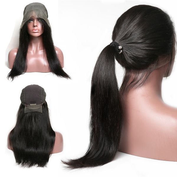 30 inch wig straight lace front human hair wigs for women 150% density brazilian lace frontal wig pre plucked with baby hair, Black
30 inch wig straight lace front human hair wigs for women 150% density brazilian lace frontal wig pre plucked with baby hair, Black