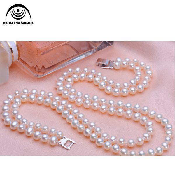 madalena sarara aaa 7-8mm freshwater pearl necklace two rows, the brightest, flawless natural white, Silver
madalena sarara aaa 7-8mm freshwater pearl necklace two rows, the brightest, flawless natural white, Silver