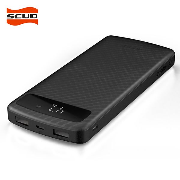 scud 20000mah power bank universal external battery dual usb output portable charger powerbank with type-c micro usb input
scud 20000mah power bank universal external battery dual usb output portable charger powerbank with type-c micro usb input