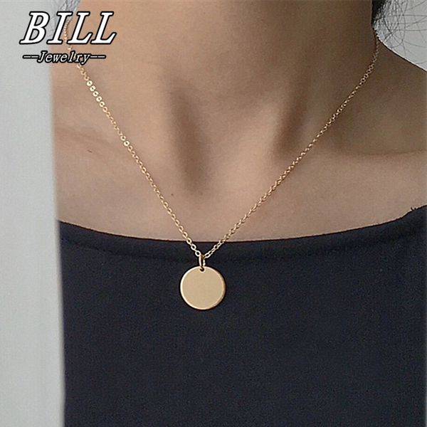 n1081 minimalist jewelry clavicle round coin pendant necklaces women chain collares fashion jewelry bijoux ras de cou 2018, Silver
n1081 minimalist jewelry clavicle round coin pendant necklaces women chain collares fashion jewelry bijoux ras de cou 2018, Silver