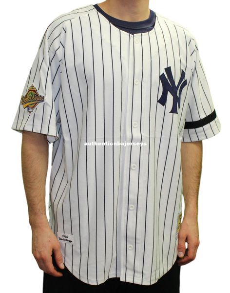 wade boggs new york #12 mitchell & ness retro 1996 jersey, Black;blue 
wade boggs new york #12 mitchell & ness retro 1996 jersey, Black;blue