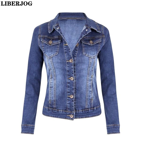 liberjog women denim jacket female plus size long sleeves single-breasted stretch slim denim short locomotive coat spring autumn, Black;brown
liberjog women denim jacket female plus size long sleeves single-breasted stretch slim denim short locomotive coat spring autumn, Black;brown