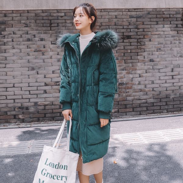 corduroy cotton-padded clothes girls long fund 2019 winter easy bread serve student overknee down cotton loose coat, Tan;black
corduroy cotton-padded clothes girls long fund 2019 winter easy bread serve student overknee down cotton loose coat, Tan;black