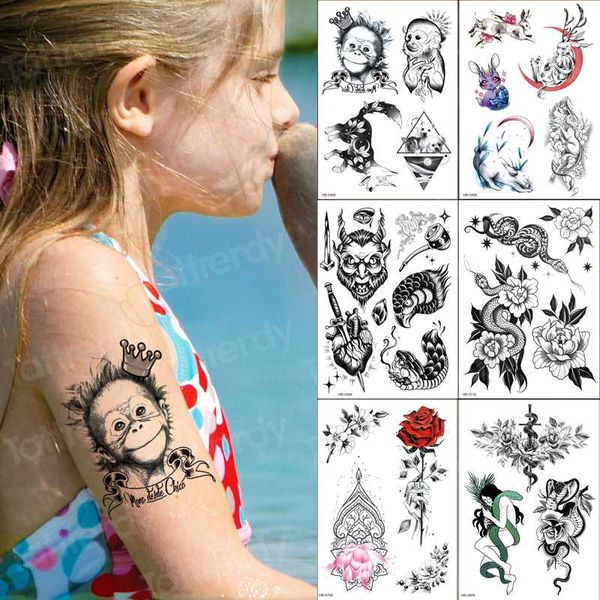 sleeve tatoo kids girls waterproof temporary tattoo stickers animals rose monkey moon tattoo pattern 6pcs/lot wholesale fake
sleeve tatoo kids girls waterproof temporary tattoo stickers animals rose monkey moon tattoo pattern 6pcs/lot wholesale fake