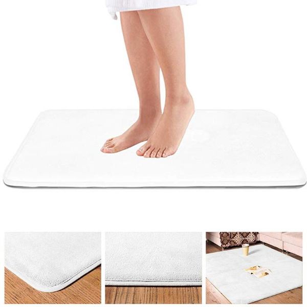 white memory bath mat anti slip bath rug with strong absorbent machine washable shower rug 5size comfortable construction xj
white memory bath mat anti slip bath rug with strong absorbent machine washable shower rug 5size comfortable construction xj