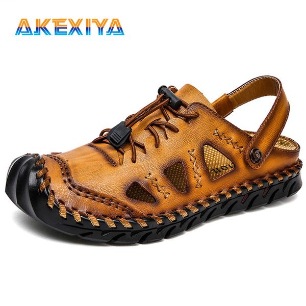 summer new summer men's sandals breathable leather men's beach sandals casual shoes man non-slip slip-on sandal big size 38-48, Black
summer new summer men's sandals breathable leather men's beach sandals casual shoes man non-slip slip-on sandal big size 38-48, Black
