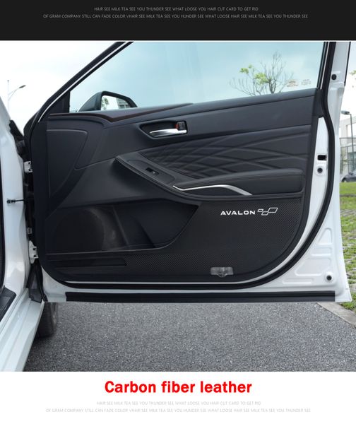 4шт / set углеродного волокна крышка кожи наклейка anti-кик pad protector мат приспособленное для авалон 2018 2019 
4шт / set углеродного волокна крышка кожи наклейка anti-кик pad protector мат приспособленное для авалон 2018 2019