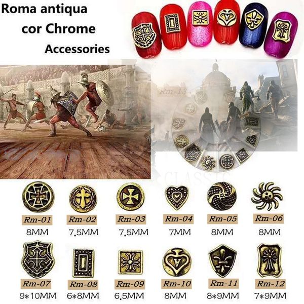 50pcs / lot roma antiqua коѬ Ѭом nail art ђкѬаени 3d diy плава маникѬне акеђаѬ инѬђмен, Silver;gold 
50pcs / lot roma antiqua коѬ Ѭом nail art ђкѬаени 3d diy плава маникѬне акеђаѬ инѬђмен, Silver;gold