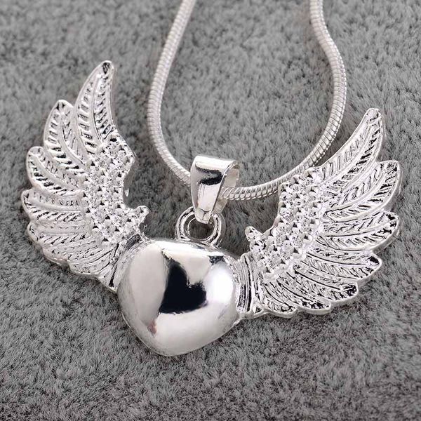 new fashispecial vintage 925 silver heart angel wing charm pendant necklace women jewelry individual package, Bronze;silver
new fashispecial vintage 925 silver heart angel wing charm pendant necklace women jewelry individual package, Bronze;silver