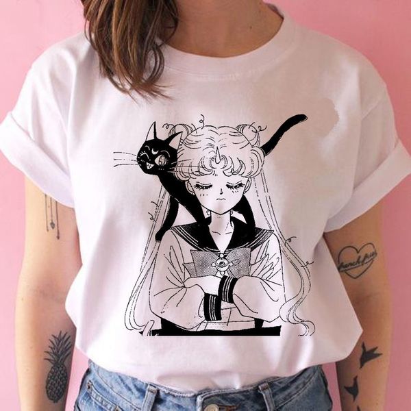sailor moon t shirt harajuku women ulzzang kawaii cat sailor moon tshirt female tee summer t-shirt casual korean cartoon, White
sailor moon t shirt harajuku women ulzzang kawaii cat sailor moon tshirt female tee summer t-shirt casual korean cartoon, White