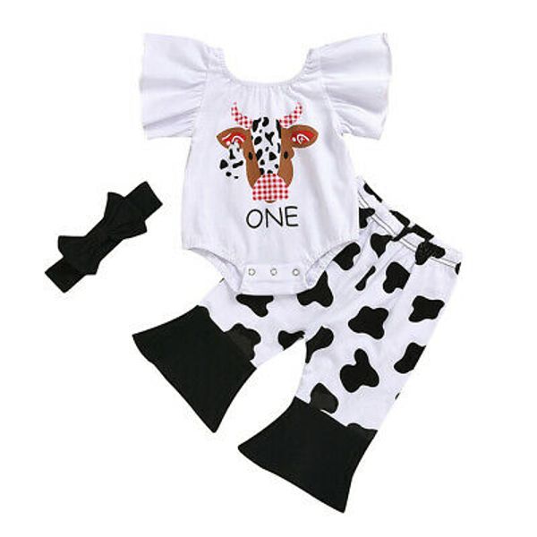 au newborn kid baby girl cow clothes ruffle romper flared pants headband outfit, Blue
au newborn kid baby girl cow clothes ruffle romper flared pants headband outfit, Blue