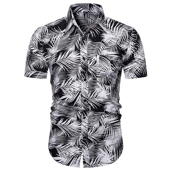 summer hawaiian men's shirt slim loose short sleeve shirt casual turn-down collar blouse streetwear camisa masculina, White;black
summer hawaiian men's shirt slim loose short sleeve shirt casual turn-down collar blouse streetwear camisa masculina, White;black