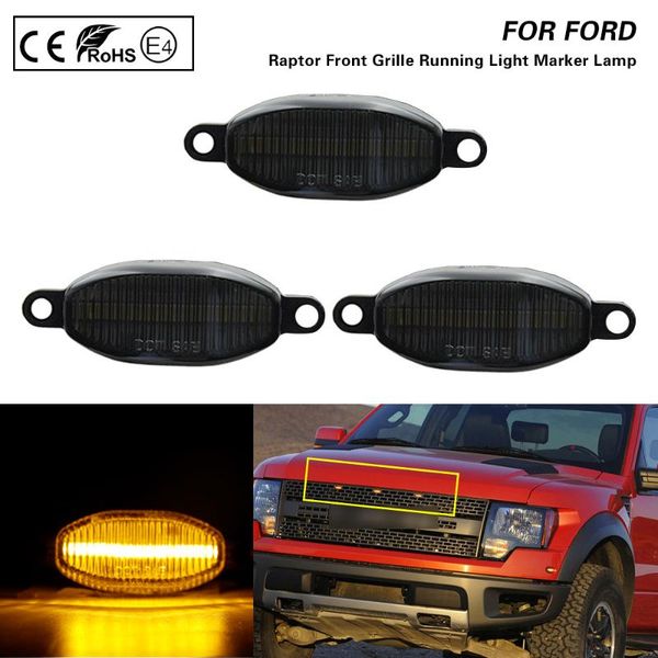for 10-14 f150 svt raptor smoke lens amber light led front grille running light marker lamp 3pcs
for 10-14 f150 svt raptor smoke lens amber light led front grille running light marker lamp 3pcs