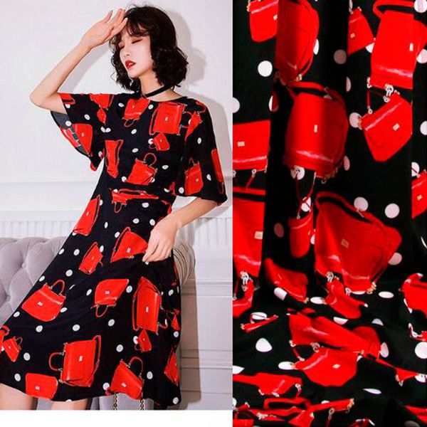 sicily bags print red handbags white polka dots black polyester cady linen fabric for woman summer dress skirt sewing, Black;white
sicily bags print red handbags white polka dots black polyester cady linen fabric for woman summer dress skirt sewing, Black;white