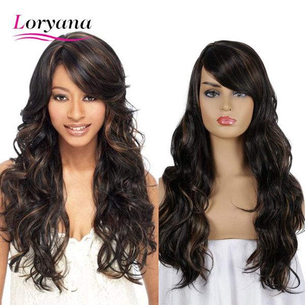 loryana fashtion wavy wigs black brown middle part synthetic wigs with oblique bangs fake hair for women long hair
loryana fashtion wavy wigs black brown middle part synthetic wigs with oblique bangs fake hair for women long hair