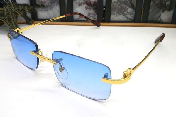 luxury rimless sunglasses for men buffalo horn glasses brand designer metal alloy legs shade sun glasses with box case lunettes, White;black
luxury rimless sunglasses for men buffalo horn glasses brand designer metal alloy legs shade sun glasses with box case lunettes, White;black