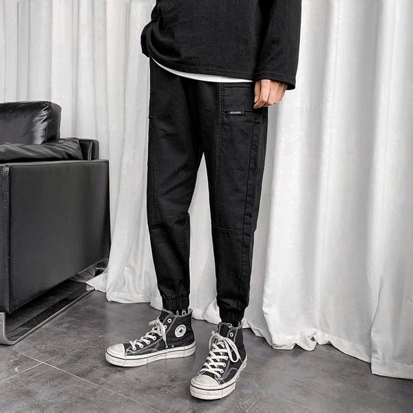 men's pants 2020 new hong kong style straight loose pants men's ankle-length solid color casual pencil, Black
men's pants 2020 new hong kong style straight loose pants men's ankle-length solid color casual pencil, Black