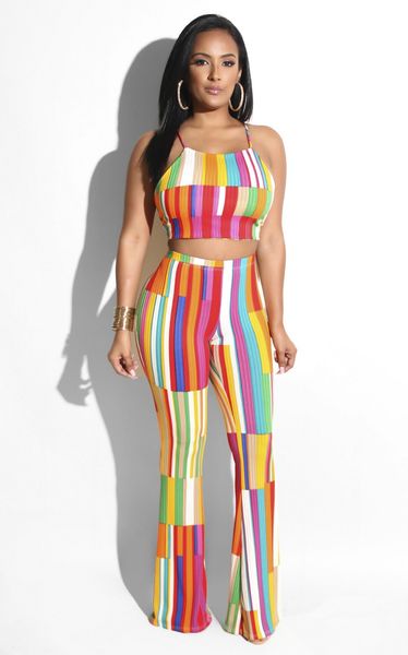 rainbow striped women 2pcs set halter lace up summer style 2pcs suits casual nightclub party tracksuit outfits, Gray
rainbow striped women 2pcs set halter lace up summer style 2pcs suits casual nightclub party tracksuit outfits, Gray
