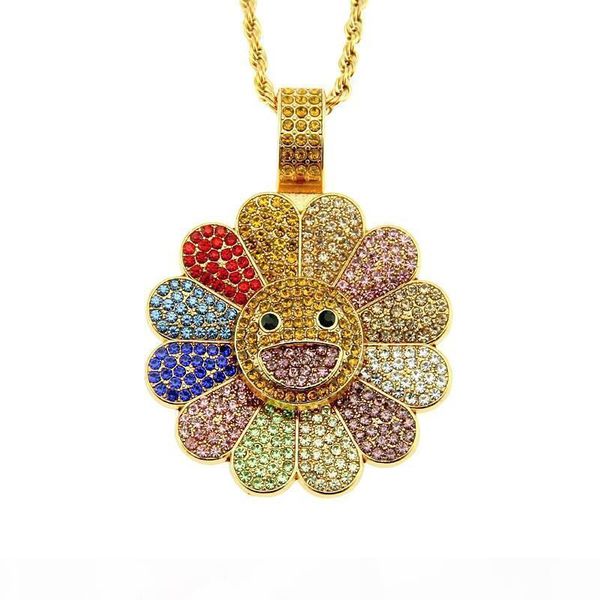 novetly new arrival rotating sunflower necklace diamond multiple colors pendant necklace men and women jewelry accessory, Silver
novetly new arrival rotating sunflower necklace diamond multiple colors pendant necklace men and women jewelry accessory, Silver