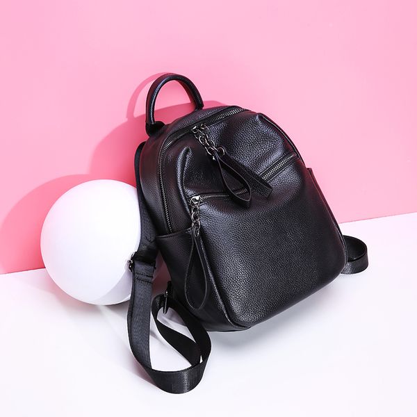 zency summer daily casual women backpack 100% genuine leather preppy style girls schoolbag clasic black knapsack travel bag
zency summer daily casual women backpack 100% genuine leather preppy style girls schoolbag clasic black knapsack travel bag