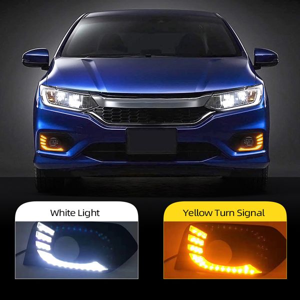 2pcs led drl for honda city 2017 2018 2019 daytime running light daylight fog lamp cover with yellow turn function
2pcs led drl for honda city 2017 2018 2019 daytime running light daylight fog lamp cover with yellow turn function
