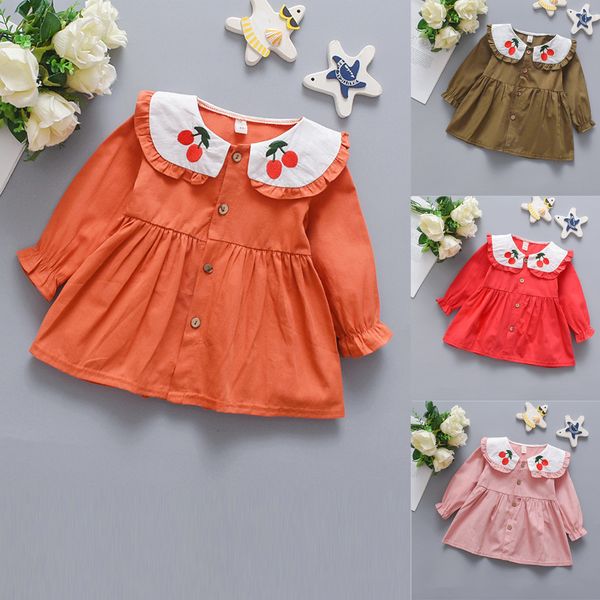 newborn baby girl clothes 0-3 months kid baby girl fruits cherry printed long sleeve party princess dress clothing #c, Red;yellow
newborn baby girl clothes 0-3 months kid baby girl fruits cherry printed long sleeve party princess dress clothing #c, Red;yellow