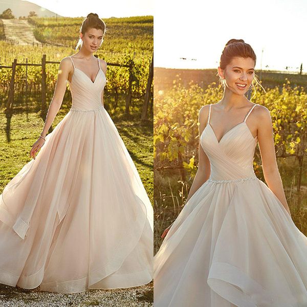 plus size wedding dresses spaghetti straps tulle tiered skirts beach wedding dress vestido de novia bridal gowns, White
plus size wedding dresses spaghetti straps tulle tiered skirts beach wedding dress vestido de novia bridal gowns, White