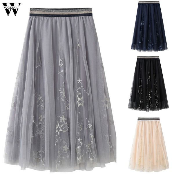 womail skirt 1pc skirts summer casual women ball gown skirt three-dimensional embroidery leaf mesh yarn skirts 2019 may20, Black
womail skirt 1pc skirts summer casual women ball gown skirt three-dimensional embroidery leaf mesh yarn skirts 2019 may20, Black