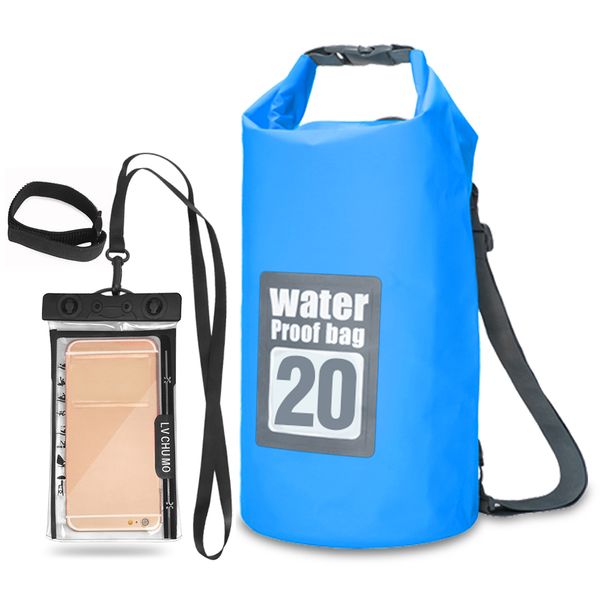 5l / 10l / 15l / 20l outdoor waterproof dry backpack roll-floating bag with 6.3'' waterproof phone case for kayaking rafting
5l / 10l / 15l / 20l outdoor waterproof dry backpack roll-floating bag with 6.3'' waterproof phone case for kayaking rafting