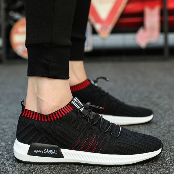men casual flats shoes fashion comfortable sneakers brand outdoor light breathable non-slip tide trend walking shoes, Black
men casual flats shoes fashion comfortable sneakers brand outdoor light breathable non-slip tide trend walking shoes, Black