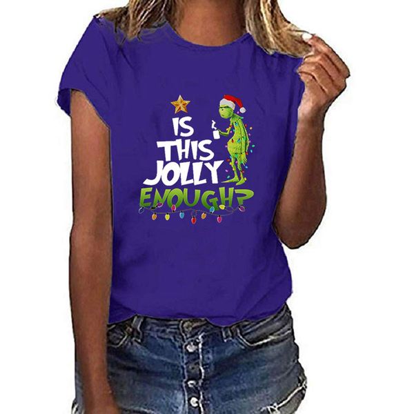 women enough is printed jolly letter t-shirt christmas this round shirts neck short sleeve ljjo7402 ukirt, Black
women enough is printed jolly letter t-shirt christmas this round shirts neck short sleeve ljjo7402 ukirt, Black