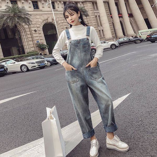women's jumpsuits & rompers large size women denim overall spring students loose thin strap pants jeans jumpsuit 2021, Black;white
women's jumpsuits & rompers large size women denim overall spring students loose thin strap pants jeans jumpsuit 2021, Black;white