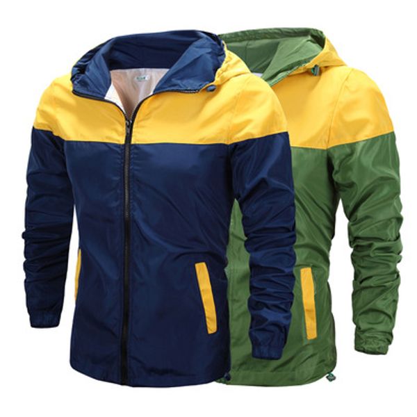 mens patchwork jacket outdoor zipper pocket hooded windproof waterproof jacket coat soft coat outwear casual clothing, Black;brown
mens patchwork jacket outdoor zipper pocket hooded windproof waterproof jacket coat soft coat outwear casual clothing, Black;brown