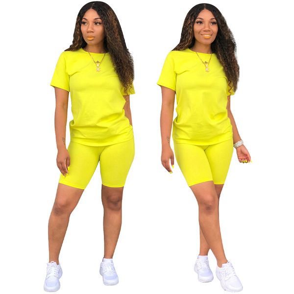 women solid tracksuits casual two piece set short sleeve t-shirt above knee pants suit lady sport outfit, Gray
women solid tracksuits casual two piece set short sleeve t-shirt above knee pants suit lady sport outfit, Gray