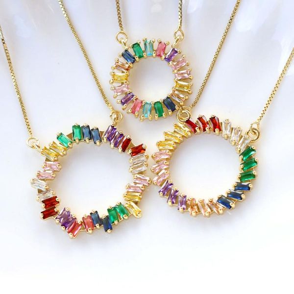 2020 new trendy necklaces gold chain copper micro rainbow cz pendant necklace for women charm jewelry lady girls gift, Silver
2020 new trendy necklaces gold chain copper micro rainbow cz pendant necklace for women charm jewelry lady girls gift, Silver