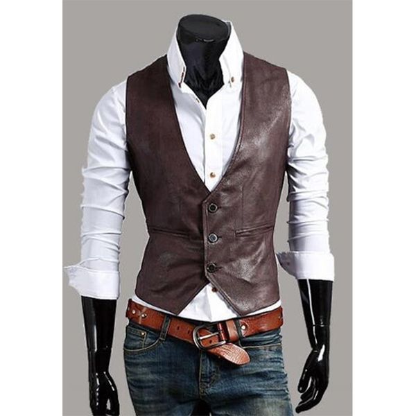 zogaa men's leather vest fashion joker blazer plus size suits casual vests single breasted slim fit leather waistcoat mens, Black;white
zogaa men's leather vest fashion joker blazer plus size suits casual vests single breasted slim fit leather waistcoat mens, Black;white