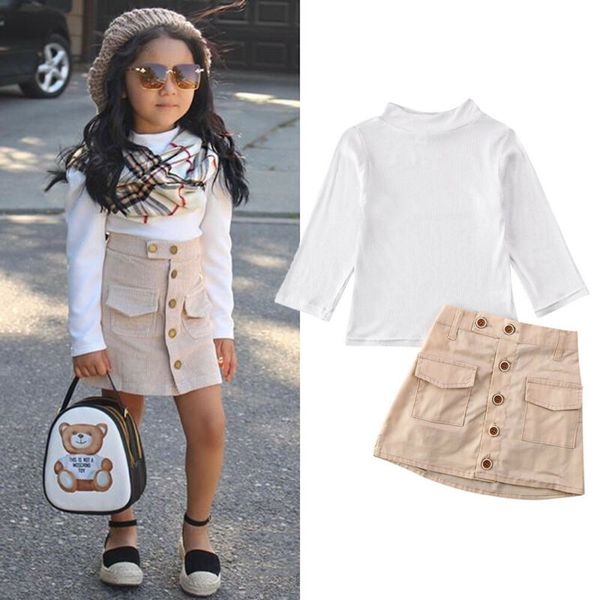 2019 toddler baby girl autumn clothes long sleeve high neck white sweater pink button mini skirt 2 pcs dress outfits
2019 toddler baby girl autumn clothes long sleeve high neck white sweater pink button mini skirt 2 pcs dress outfits