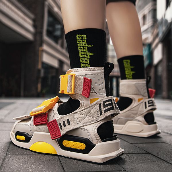 2020 street rock men sandals summer personality hip hop shoes men sandals for male high sandalias sandal slides rome
2020 street rock men sandals summer personality hip hop shoes men sandals for male high sandalias sandal slides rome