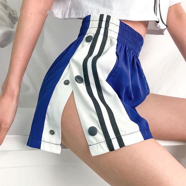 casual button split side shorts women harajuku high waist shorts white blue dance short pants ladies summer 2020, White;black
casual button split side shorts women harajuku high waist shorts white blue dance short pants ladies summer 2020, White;black