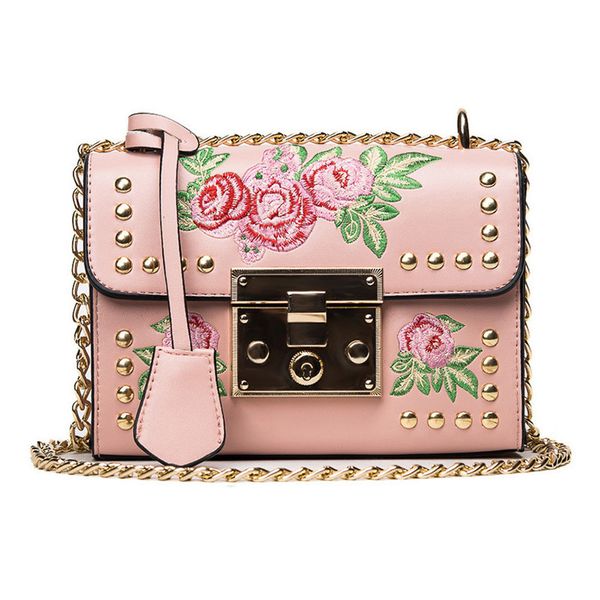 women embroidered flower flap bag fashion designer pu leather chains messenger bag ladies small shoulder bag bolsos mujer #yl5
women embroidered flower flap bag fashion designer pu leather chains messenger bag ladies small shoulder bag bolsos mujer #yl5