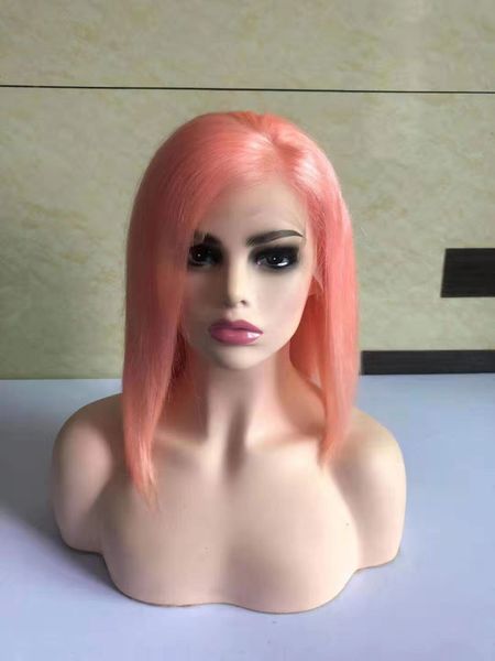 pink bob lace front wigs human hair 13x4 pre plucked 613 blonde blue red grey green ombre short bob wigs for black women remy, Black;brown
pink bob lace front wigs human hair 13x4 pre plucked 613 blonde blue red grey green ombre short bob wigs for black women remy, Black;brown