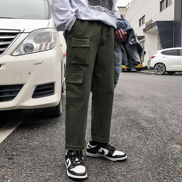 2019 Spring Korean Style Men's Leisure Overalls Pocket Cotton Casual Pants Trousers Active Elastic Hip Hop Joggers Sweatpants 
2019 Spring Korean Style Men's Leisure Overalls Pocket Cotton Casual Pants Trousers Active Elastic Hip Hop Joggers Sweatpants