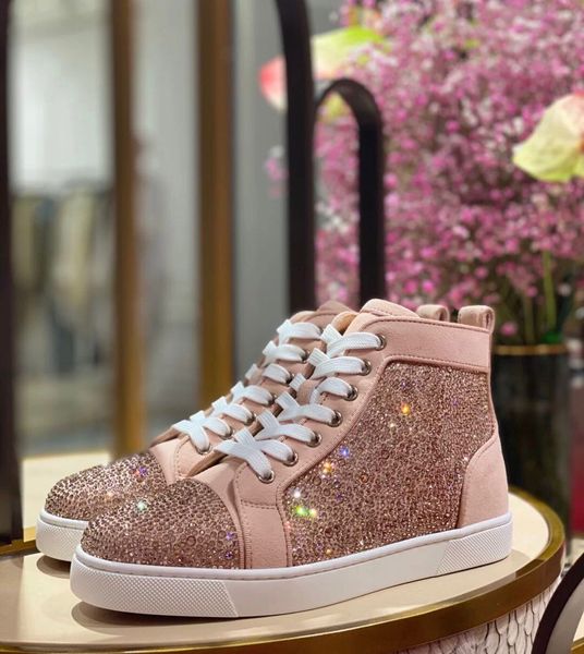 excellent rhinestone sneakers high men red bottom shoes party wedding women streetwear walking outdoor skateboard sports eu35-47, Black
excellent rhinestone sneakers high men red bottom shoes party wedding women streetwear walking outdoor skateboard sports eu35-47, Black