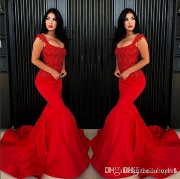 mermaid red long prom dresses fitted red 2019 new satin zuhair murad beaded party evening dresses vestidos de noche, Black
mermaid red long prom dresses fitted red 2019 new satin zuhair murad beaded party evening dresses vestidos de noche, Black