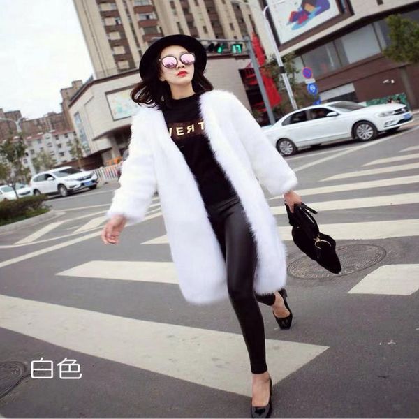 new arrival autumn winter faux fur coat women elegant long sleeve ladies streetwear jacket vintage warm fake fur coat, Black
new arrival autumn winter faux fur coat women elegant long sleeve ladies streetwear jacket vintage warm fake fur coat, Black